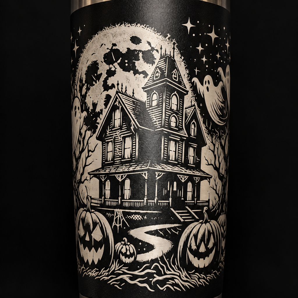Haunted Moonlight 20oz Laser Engraved Tumbler