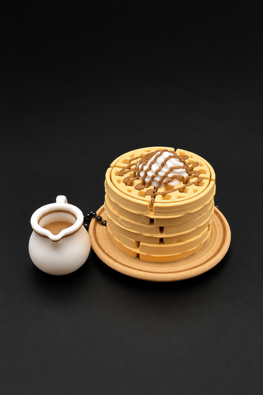 3D Printed Waffle Keychain Clicker