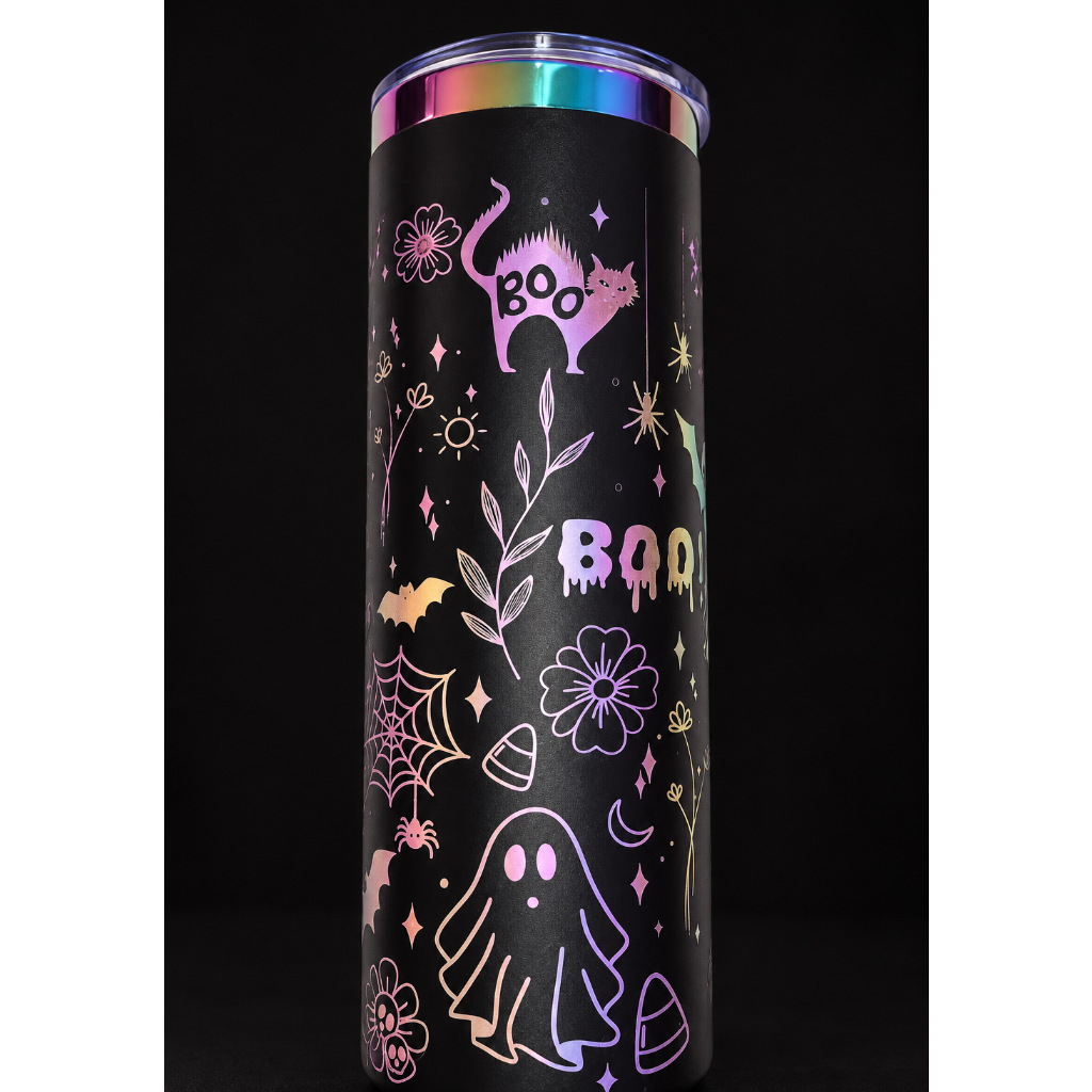 Boo Rainbow Tumbler 20oz Skinny