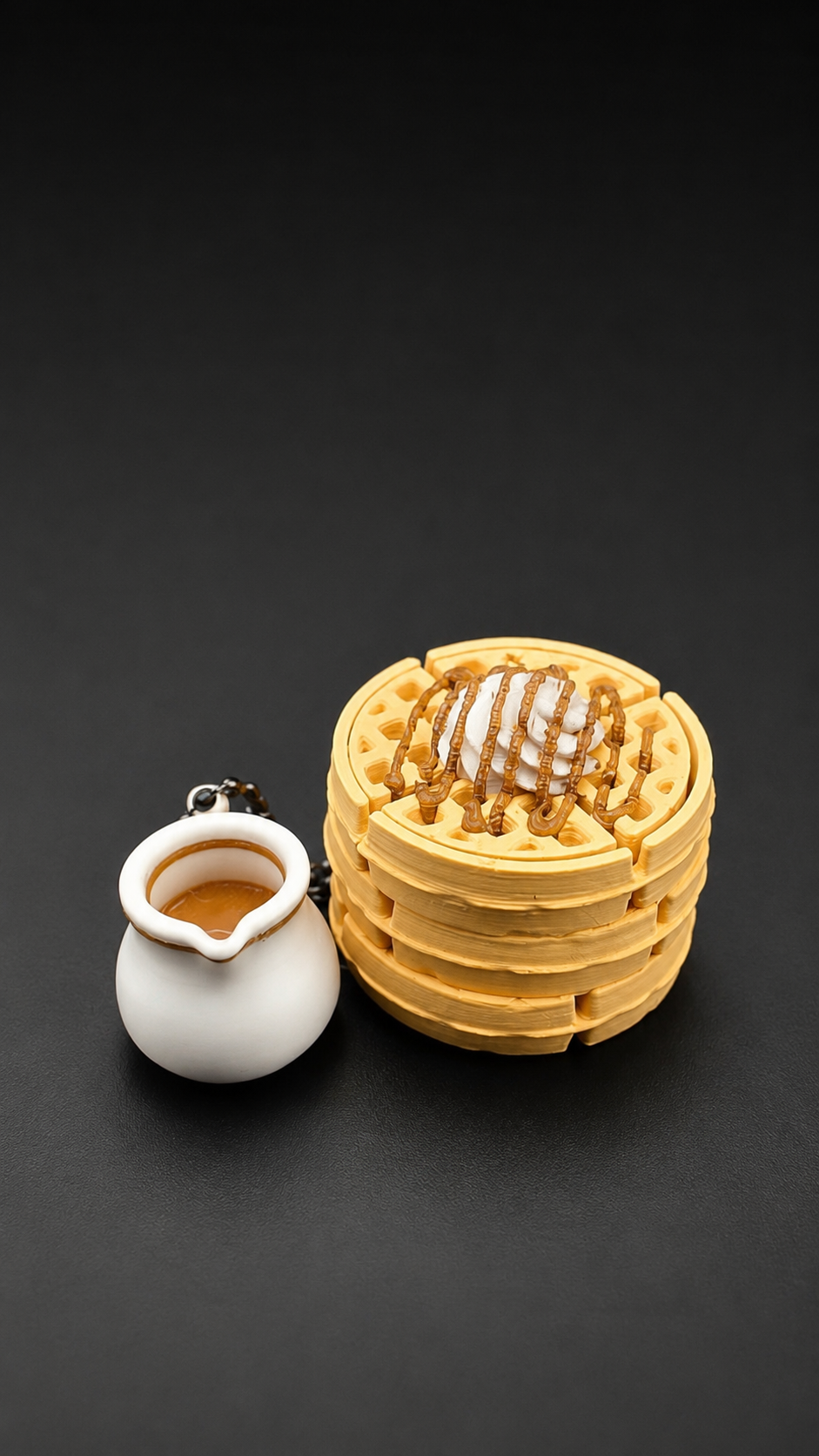 3D Printed Waffle Keychain Clicker