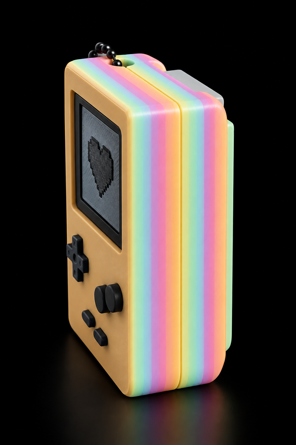 Retro Pocket Console Fidget Clicker Keychain